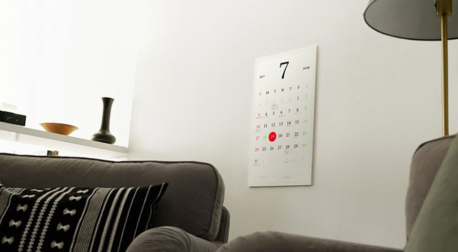 Japanese Magic Calendar looks like paper but works like an app Daniel